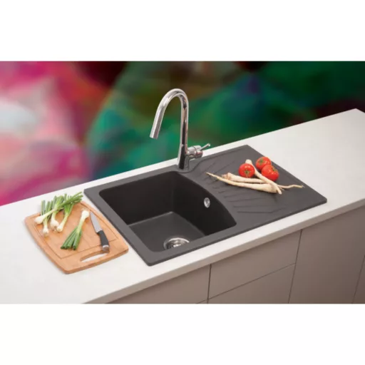 Quadro Plus Metalac Xgranit Gránit Mosogatótálca - Extra mély, Csepegtetőtálcás, Pezsgő - WaterMarkt.hu