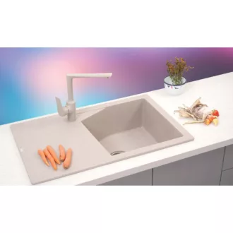 Linea Plus Metalac Xgranit Gránit Mosogatótálca - Extra mély, Csepegtetőtálcás, Szürke - WaterMarkt.hu