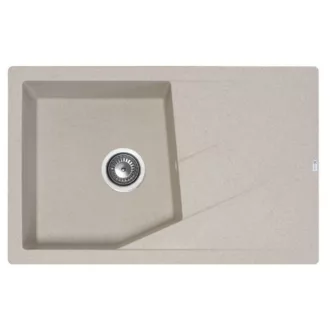 Linea Plus Metalac Xgranit Gránit Mosogatótálca - Extra mély, Csepegtetőtálcás, Bézs - WaterMarkt.hu
