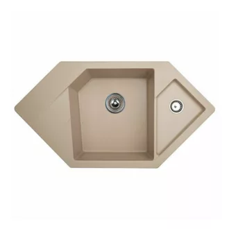 Diamond Metalac Xgranit Gránit Sarok Mosogatótálca - Design, Pezsgő - WaterMarkt.hu