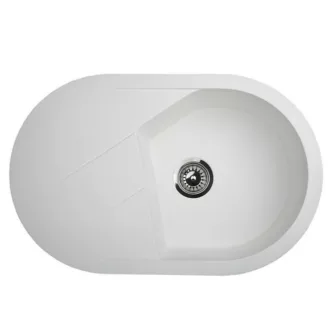 Vesta Plus Metalac Xgranit Gránit Mosogatótálca - Extra mély, Csepegtetőtálcás, Fehér - WaterMarkt.hu