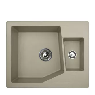 Linea M 1.5D Metalac Xgranit Gránit Mosogatótálca - Extra mély, Egymedencés, Pezsgő - WaterMarkt.hu