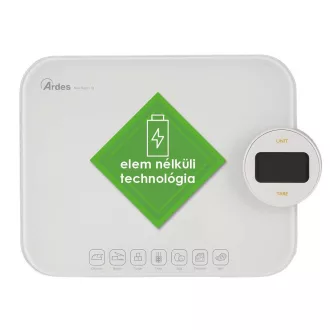 ARDES 1PABFC Elem nélkül működtethető digitális konyhai mérleg - WaterMarkt.hu