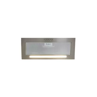 OPERIS PLUTO PLUS inox beépíthető páraelszívó, 3 fokozatú nyomógomb, 255-630 m3/h, 53-70 dB, 40 cm-es LED csík, 150 mm csatlakozócsonk, Energiaosztály - WaterMarkt.hu