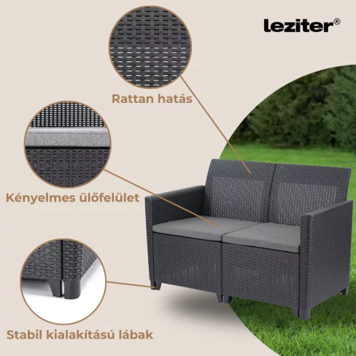 Claire VI 4 személyes kerti bútor garnitúra orlando asztallal - WaterMarkt.hu