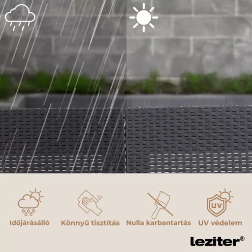 Claire 5 személyes kerti sarokgarnitúra orlando asztallal - WaterMarkt.hu