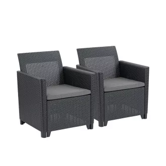 Claire duo műrattan kerti fotel - WaterMarkt.hu