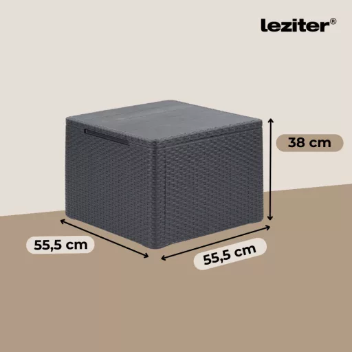 Claire 5 személyes kerti sarokgarnitúra párnatartós asztallal - WaterMarkt.hu