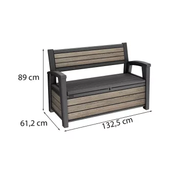 Decocoat műanyag kerti pad/tároló 227 L