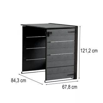   Hide away kültéri szemetes tároló - kiegészító elem 240 L