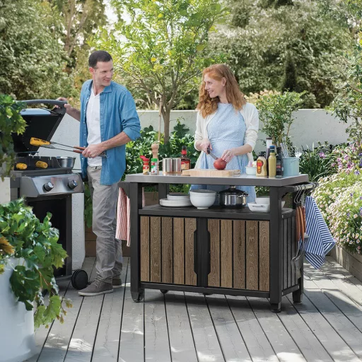 Decocoat unity műanyag xl kerti grill asztal 207l - WaterMarkt.hu