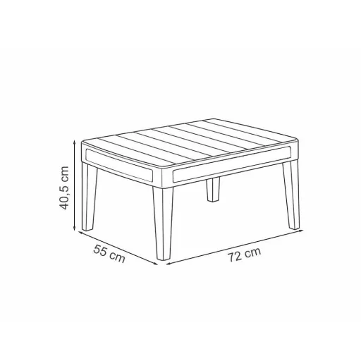 Atlas linea műanyag balkon szett párnával - WaterMarkt.hu