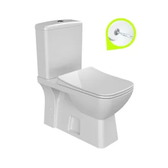 CeraStyle DURU monoblokk WC - BEÉPÍTETT bidé funkcióval -csaptelep nélkül -perem nélküli -mély öbl. - WaterMarkt.hu