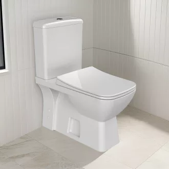 CeraStyle DURU monoblokk WC - BEÉPÍTETT bidé funkcióval -csaptelep nélkül -perem nélküli -mély öbl. - WaterMarkt.hu