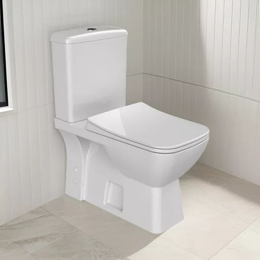 CeraStyle DURU monoblokk WC - BEÉPÍTETT bidé funkcióval -csaptelep nélkül -perem nélküli -mély öbl. - WaterMarkt.hu