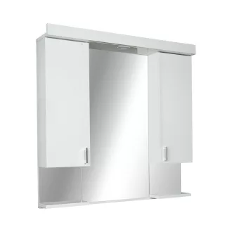 Viva STYLE Tükrös fürdőszobai szekrény LED világítással - DUPLA szekrénnyel - 80 x 99 x 17 cm - WaterMarkt.hu