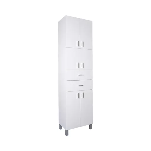 Viva STYLE fürdőszobai ÁLLÓSZEKRÉNY 192 magas POLCOS - 50 x 35 x 192 cm - WaterMarkt.hu