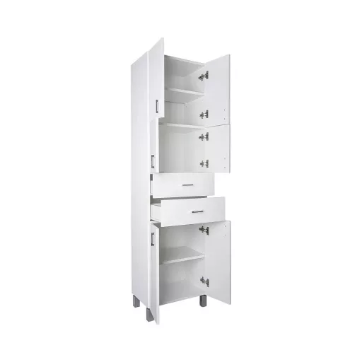 Viva STYLE fürdőszobai ÁLLÓSZEKRÉNY 192 magas POLCOS - 50 x 35 x 192 cm - WaterMarkt.hu