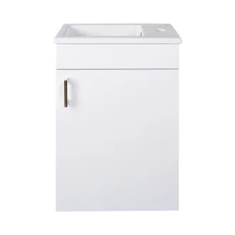 VivaStyle NIKA - fali függesztett - fürdőszobabútor CeraStyle 71100 porcelán mosdóval 42 x 24 cm - WaterMarkt.hu
