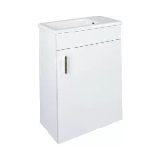 VivaStyle NIKA - fali függesztett - fürdőszobabútor CeraStyle 71100 porcelán mosdóval 42 x 24 cm - WaterMarkt.hu