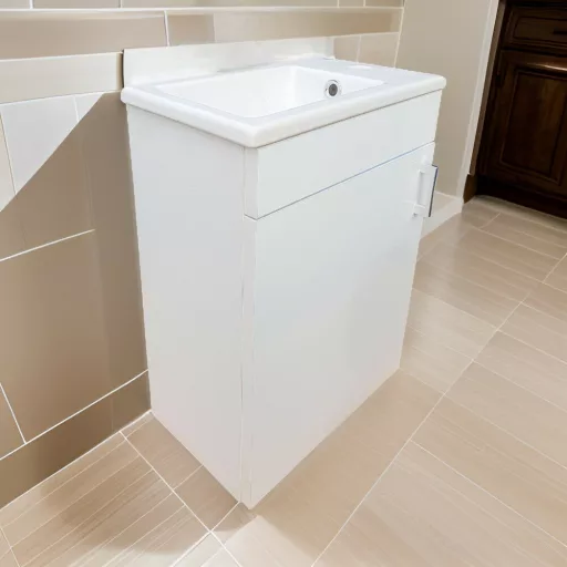 VivaStyle NIKA - fali függesztett - fürdőszobabútor CeraStyle 71100 porcelán mosdóval 42 x 24 cm - WaterMarkt.hu