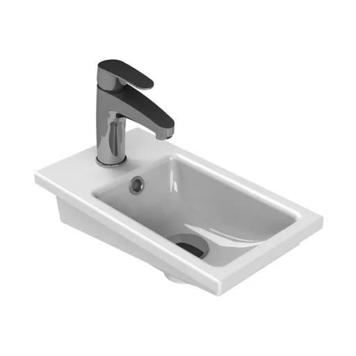VivaStyle NIKA - fali függesztett - fürdőszobabútor CeraStyle 71100 porcelán mosdóval 42 x 24 cm - WaterMarkt.hu