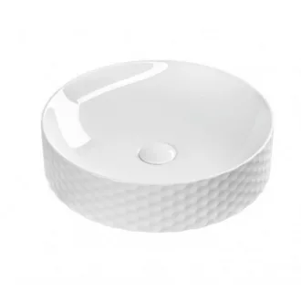 Sanovit SIENA - PULTRA ültethető - Top Counter - porcelán mosdó - O - Ø 44 cm - WaterMarkt.hu