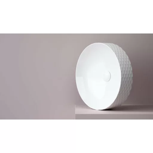 Sanovit SIENA - PULTRA ültethető - Top Counter - porcelán mosdó - O - Ø 44 cm - WaterMarkt.hu