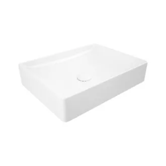 Sanovit SQUARE - PULTRA ültethető - Top Counter - porcelán mosdó -  - 50 x 38 cm - WaterMarkt.hu