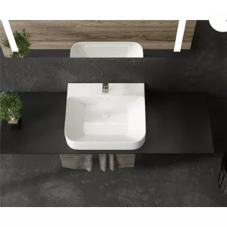 Sanovit ALLEERA - PULTRA ültethető - Top Counter - porcelán mosdó -  - 55 x 48 cm - WaterMarkt.hu