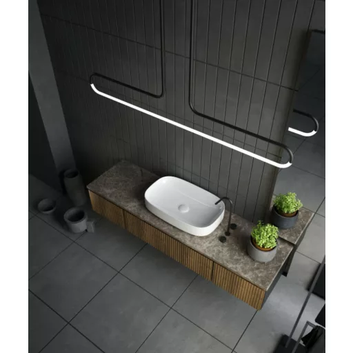 Sanovit MATTEO - PULTRA ültethető - Top Counter - porcelán mosdó -  - 65 x 40 cm - WaterMarkt.hu
