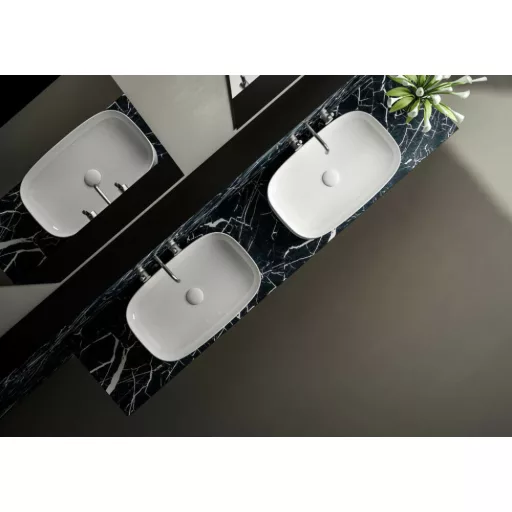 Sanovit MATTEO - PULTRA ültethető - Top Counter - porcelán mosdó -  - 65 x 40 cm - WaterMarkt.hu