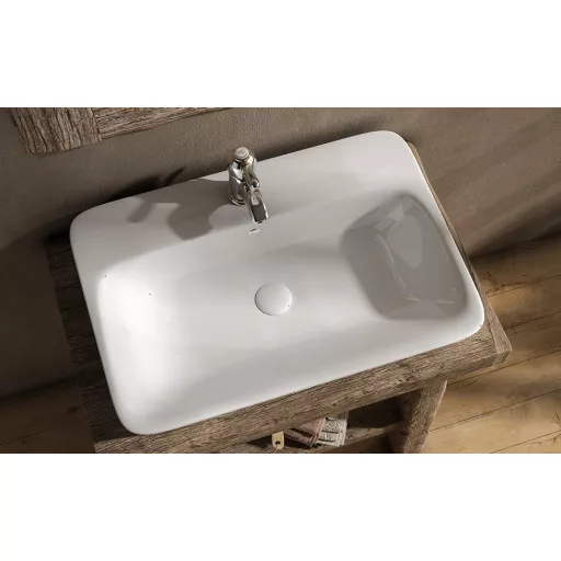 Sanovit - 3065 collections - PULTRA ültethető - Top Counter - porcelán mosdó -  - 65 x 45 cm - WaterMarkt.hu