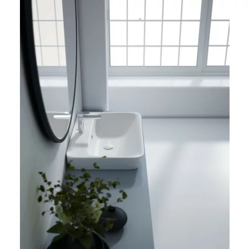 Sanovit - 3065 collections - PULTRA ültethető - Top Counter - porcelán mosdó -  - 65 x 45 cm - WaterMarkt.hu