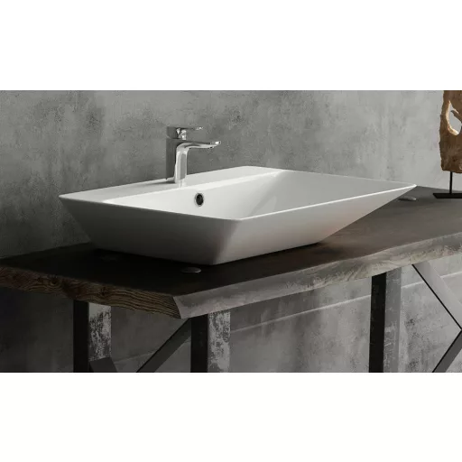 Sanovit TEODORA - PULTRA ültethető - Top Counter - porcelán mosdó -  - 65 x 46 cm - WaterMarkt.hu
