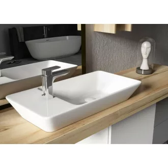 Sanovit - PULTRA ültethető - Top Counter- porcelán mosdó - bal vagy jobb csaplyukas -  - 70 x 35 cm - WaterMarkt.hu