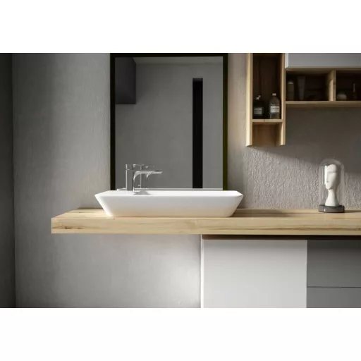 Sanovit - PULTRA ültethető - Top Counter- porcelán mosdó - bal vagy jobb csaplyukas -  - 70 x 35 cm - WaterMarkt.hu