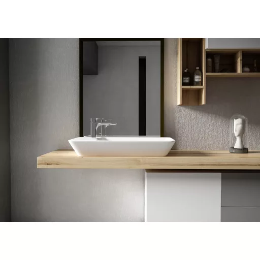 Sanovit - PULTRA ültethető - Top Counter- porcelán mosdó - bal vagy jobb csaplyukas -  - 70 x 35 cm - WaterMarkt.hu