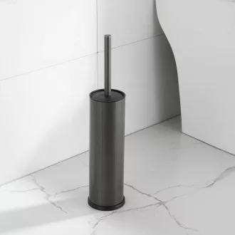 Viva NERO WC-kefe tartó - hengeres - MATT FEKETE - fürdőszobai kiegészítő - WaterMarkt.hu