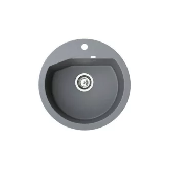 Vesta Metalac Xgranit Gránit Mosogatótálca - Extra mély, Egymedencés, Kerek, Grafit - WaterMarkt.hu