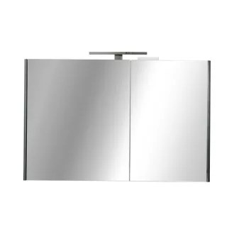 TMP SHARP - FEKETE - Tükrös fürdőszobai szekrény - 100 cm - WaterMarkt.hu