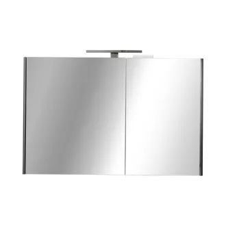 TMP SHARP - FEKETE - Tükrös fürdőszobai szekrény - 100 cm - WaterMarkt.hu