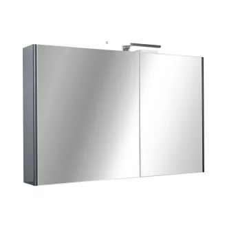 TMP SHARP - FEKETE - Tükrös fürdőszobai szekrény - 100 cm - WaterMarkt.hu