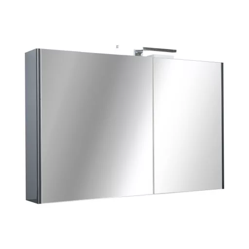 TMP SHARP - FEKETE - Tükrös fürdőszobai szekrény - 100 cm - WaterMarkt.hu