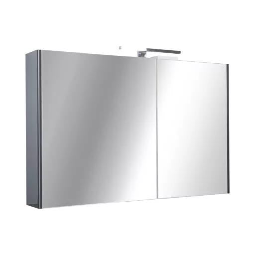 TMP SHARP - FEKETE - Tükrös fürdőszobai szekrény - 100 cm - WaterMarkt.hu