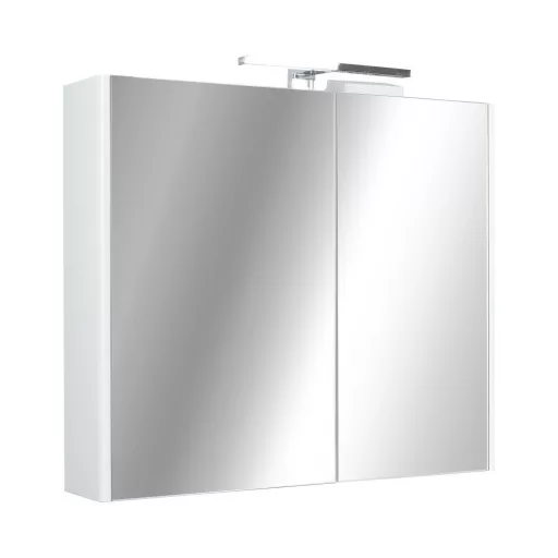 TMP SHARP Tükrös fürdőszobai szekrény LED világítással - 75 cm - WaterMarkt.hu