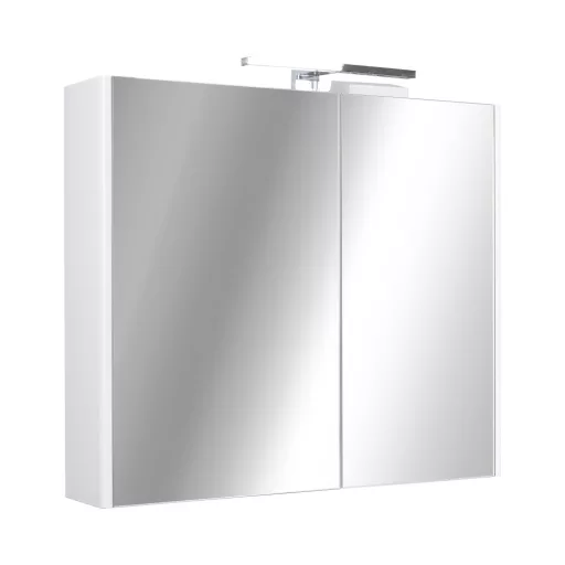 TMP SHARP Tükrös fürdőszobai szekrény LED világítással - 75 cm - WaterMarkt.hu