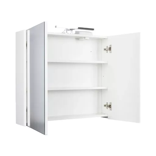 TMP SHARP Tükrös fürdőszobai szekrény LED világítással - 75 cm - WaterMarkt.hu