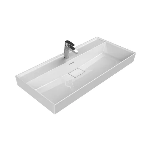 TMP LUX 100 fali fürdőszobabútor - CeraStyle SHARP 37500 mosdóval - 100 x 48 cm - WaterMarkt.hu