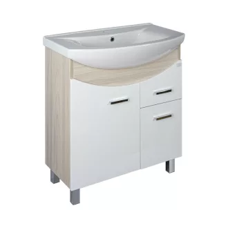 TMP ZX 65 - SONOMA - álló fürdőszobabútor - Sanovit ZENON - 6065 porcelán mosdóval - 65 x 47 cm - WaterMarkt.hu